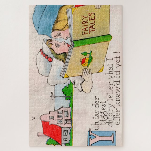 Puzzle El encantador Ilustracion de cuento de hadas vinta (Vertical)