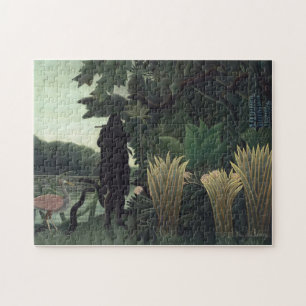 Puzzle El encanto de las serpientes, por Henri Rousseau