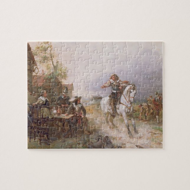 Puzzle El enemigo se acerca (el aceite en lona) (Horizontal)