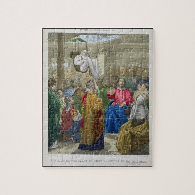 Puzzle El enfermo de la parálisis trajo a Cristo por su (Vertical)