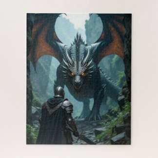 Puzzle El enfrentamiento caballero vs dragón