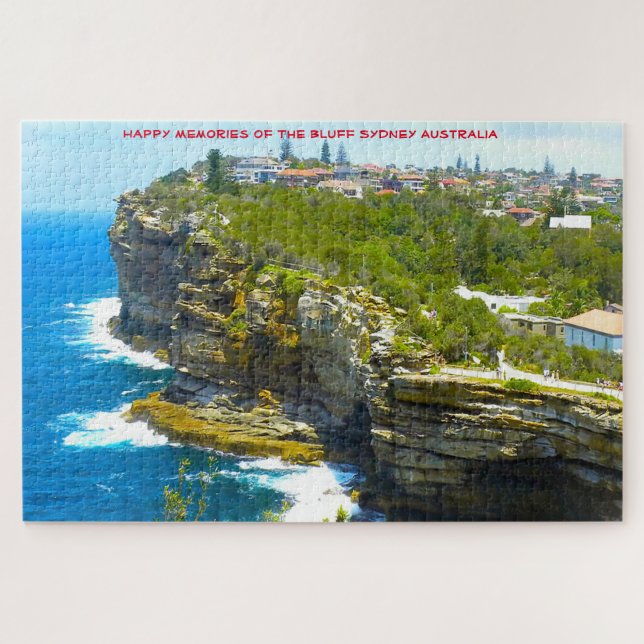 Puzzle El enigma Bluff de Sydney Australia Jigsaw (Horizontal)