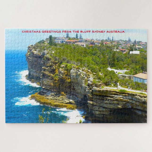 Puzzle El enigma Bluff de Sydney Australia Jigsaw (Horizontal)