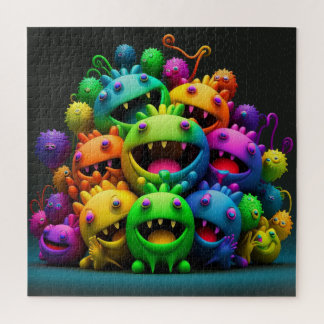 Puzzle El enigma de las locos criaturas arcoiris