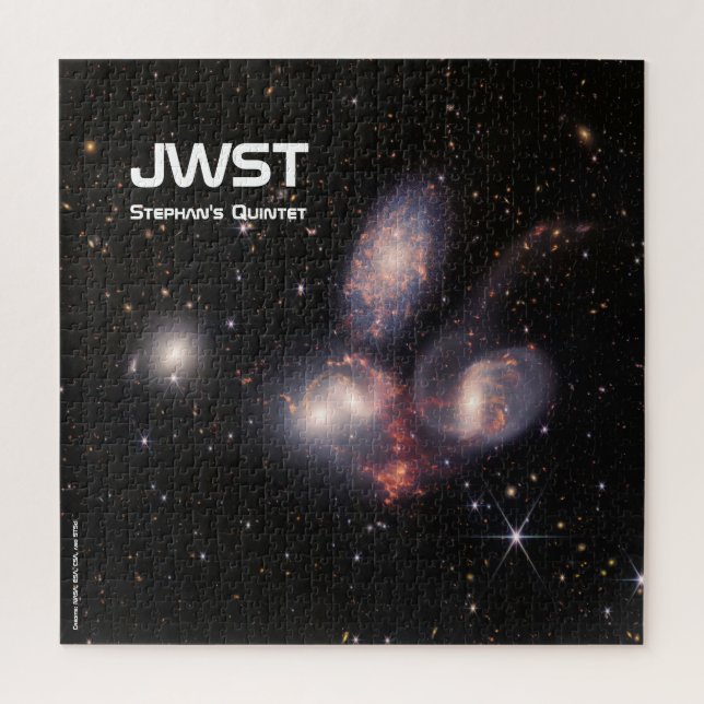 Puzzle El enigma del Quintet de JWST Stephan (Vertical)