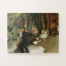 Puzzle El ensayo del ballet en escena, arte de Degas
