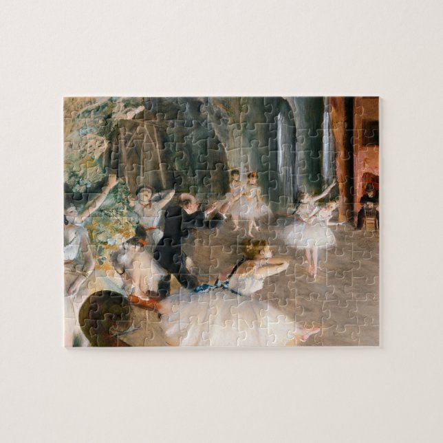 Puzzle El ensayo en escena de Edgar Degas (Horizontal)