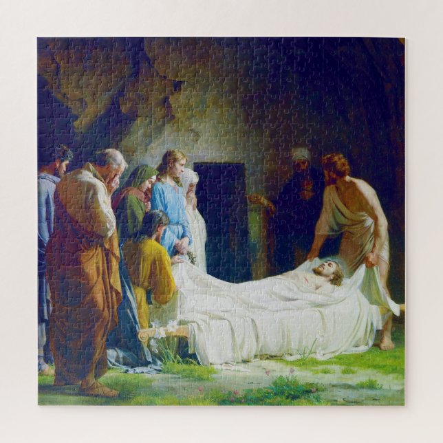 Puzzle El entierro de Jesús por Carl Heinrich Bloch 1873 (Vertical)