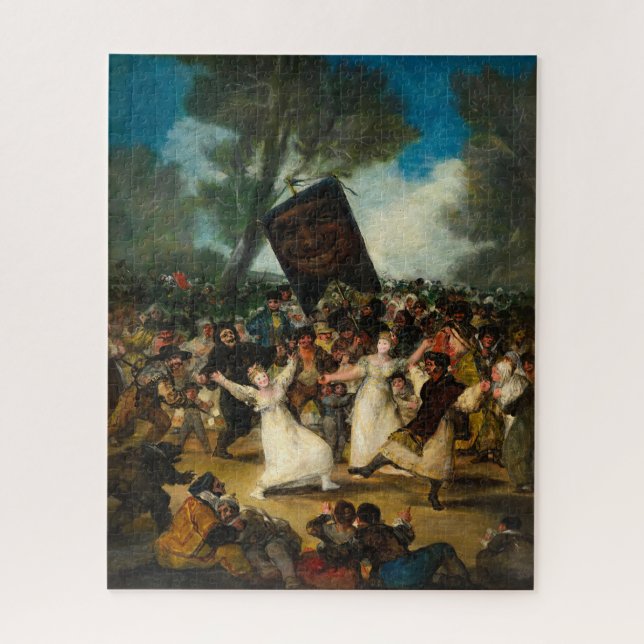 Puzzle El entierro de la sardina por Francisco Goya (Vertical)