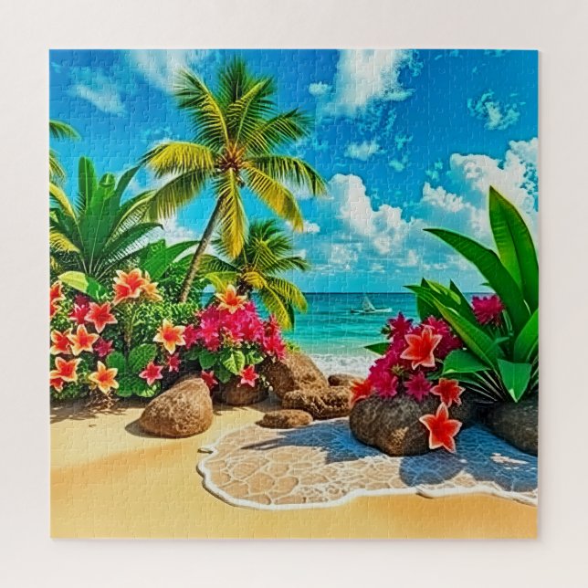 Puzzle El entorno de playa perfecto (Vertical)