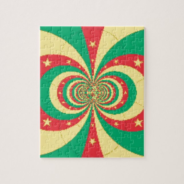 Puzzle El espíritu de Camerún: Leones indomables (Vertical)