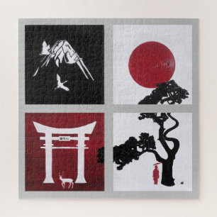 Puzzle El Espíritu Japonés Pintura de Alfred Fox