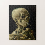 Puzzle El esqueleto Vincent Van Gogh con un cigarrillo en<br><div class="desc">El esqueleto Vincent Van Gogh con el rompecabezas de Jigsaw,  Bella Artes de cosecha de cigarrillos en llamas.</div>