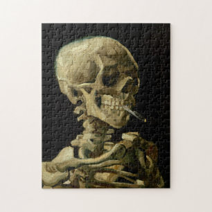 Puzzle El esqueleto Vincent Van Gogh con un cigarrillo en