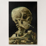 Puzzle El esqueleto Vincent Van Gogh con un cigarrillo en<br><div class="desc">El esqueleto Vincent Van Gogh con el rompecabezas de Jigsaw,  Bella Artes de cosecha de cigarrillos en llamas.</div>
