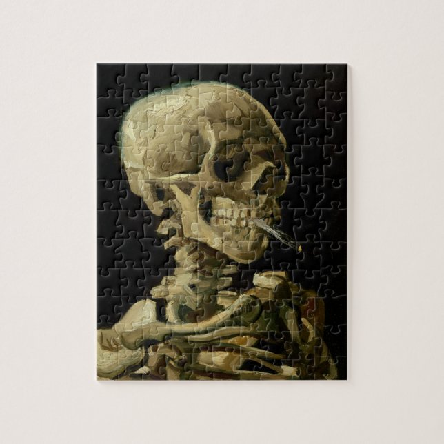 Puzzle El esqueleto Vincent Van Gogh con un cigarrillo en (Vertical)