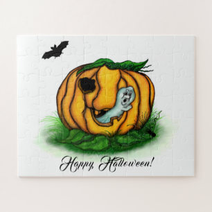 Puzzle El fantasma de Halloween , Bat , Ghost y Spider