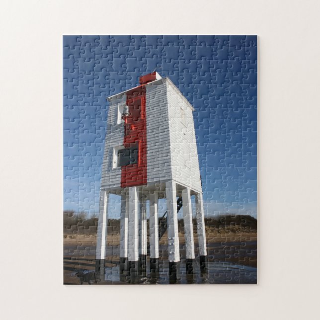 Puzzle El faro bajo, Burnham en el mar, Somerset, Reino (Vertical)