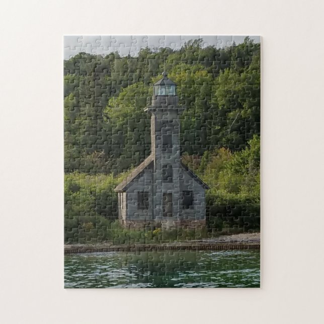 Puzzle El faro de Grand Island Munising Michigan (Vertical)