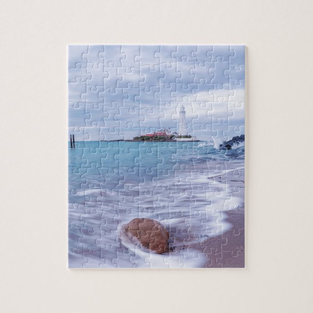 Puzzle El faro de St Mary Whitley Bay Reino Unido (Vertical)