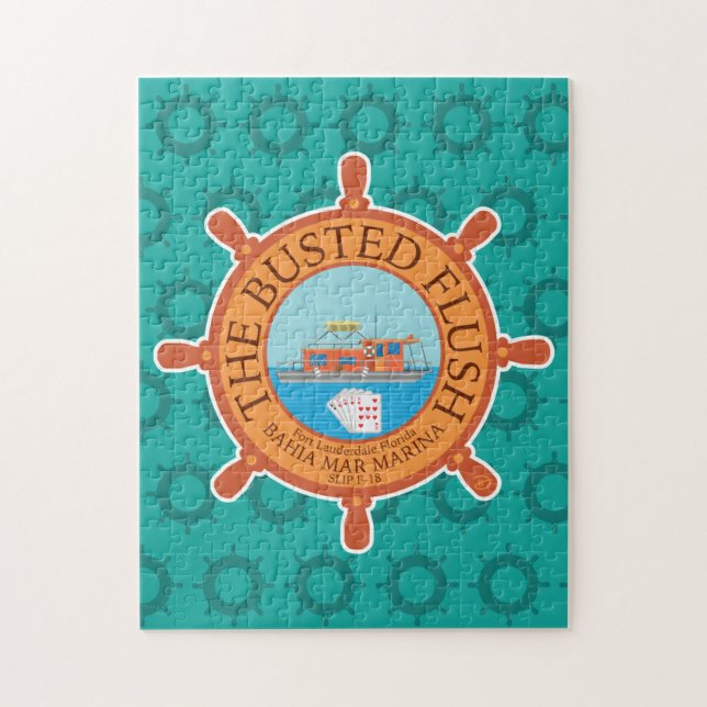 Puzzle El Flush Busted (Aqua) - (Vertical)
