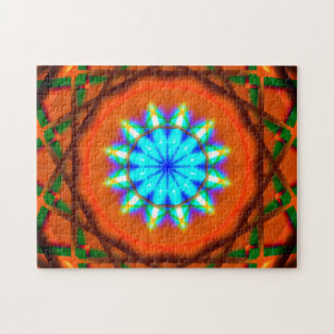 Puzzle El fractal colorido protagoniza la mandala