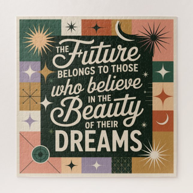 Puzzle El futuro pertenece a aquellos que creen (Vertical)