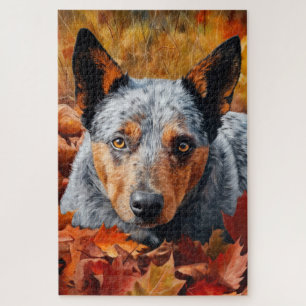 Puzzle El ganado australiano en otoño se inspira en las h