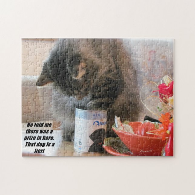 Puzzle El gato fue golpeado (Horizontal)