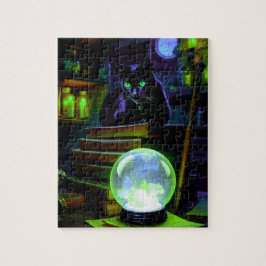 Puzzle El gato negro se queda en el Lair de bruja