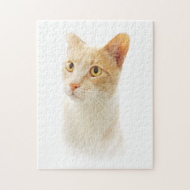 Puzzle El gato pequeño de Blondie se pregunta (Vertical)