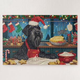 Puzzle El gigante Schnauzer Holiday Baking: Navidades fes