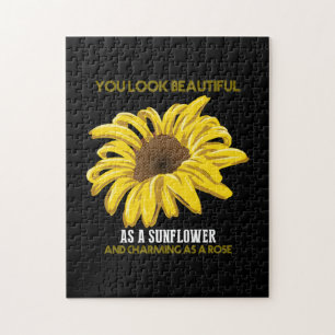 Puzzle El Girasol Se Ve Hermoso Como Un Girasol
