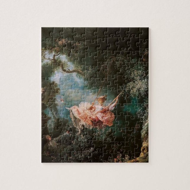 Puzzle El giro de Jean-Honoré Fragonard (Vertical)