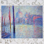Puzzle El Gran Canal de Claude Monet<br><div class="desc">El Gran Canal (1908) de Claude Monet es un bonito cuadro artístico de época que presenta el Santa Maria della Salute desde el centro del canal. Se pueden ver los postes de góndola saliendo del agua y llegando al cielo. Sobre el artista: Claude Monet fue fundador del movimiento francés de...</div>