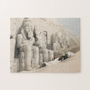 Puzzle El Gran Templo de Aboo Simbel por David Roberts