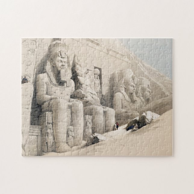 Puzzle El Gran Templo de Aboo Simbel por David Roberts (Horizontal)