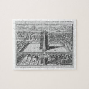 Puzzle El gran templo de Vitsliputsli en Ciudad de