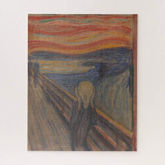 Puzzle El grito de horror de Edvard Munch 1893 (Vertical)