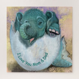 Puzzle El Hataje de Elefantes del Huevo - Te Amo MAMÁ Y D