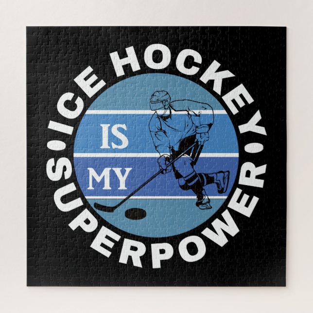 Puzzle El Hockey Sobre Hielo Es Mi Superpotencia (Vertical)
