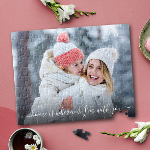 Puzzle El Hogar De La Foto De DIY Está Con La Cita De Gui