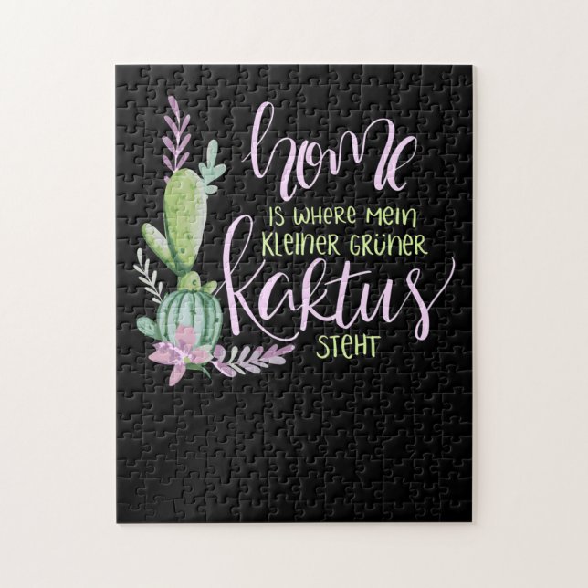 Puzzle El hogar es donde mis suculentos (Vertical)