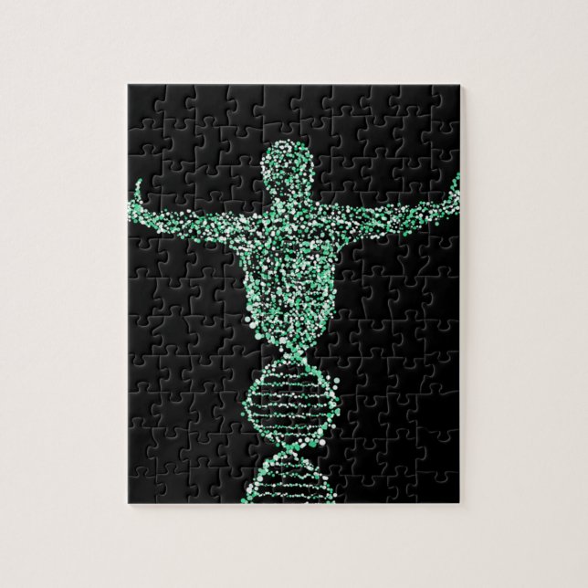 Puzzle El hombre de la DNA de la biología (Vertical)