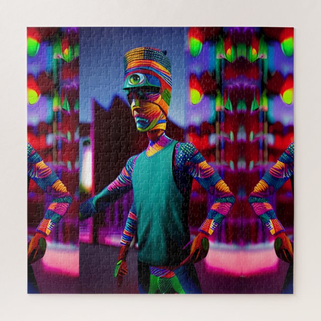 Puzzle El Hombre Que Arañó Mi Café - Ken Gage Art (Vertical)