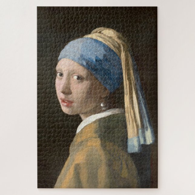 Puzzle El ícono de Vermeer: Muchacha con un collar de per (Vertical)