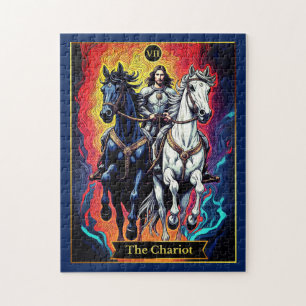 Puzzle El Ilustracion de la tarjeta Tarot, el carro