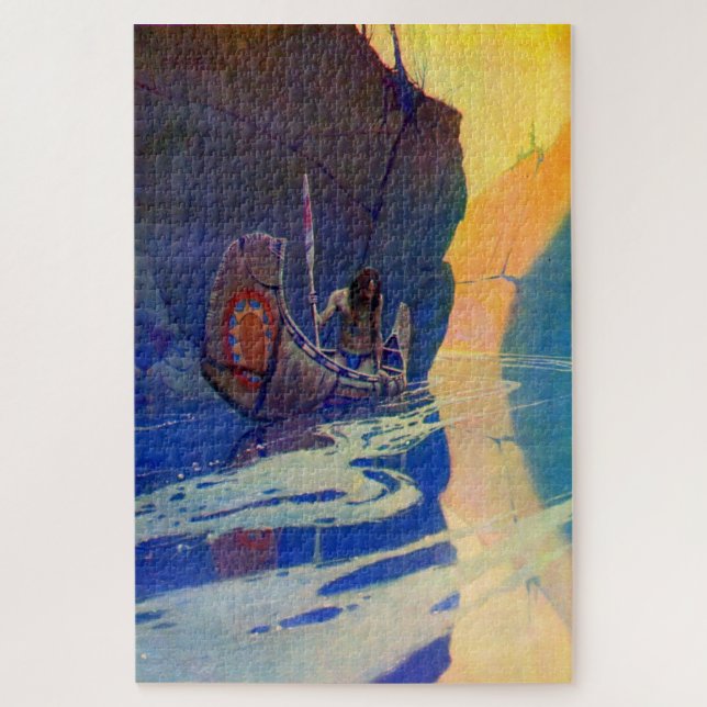 Puzzle El indio en su soledad NC Wyeth 1907 (Vertical)