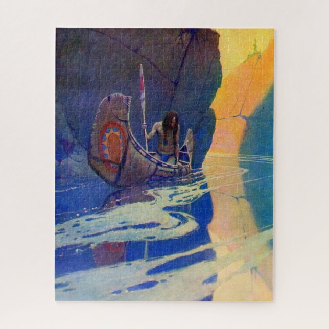 Puzzle El indio en su soledad NC Wyeth 1907 (Vertical)