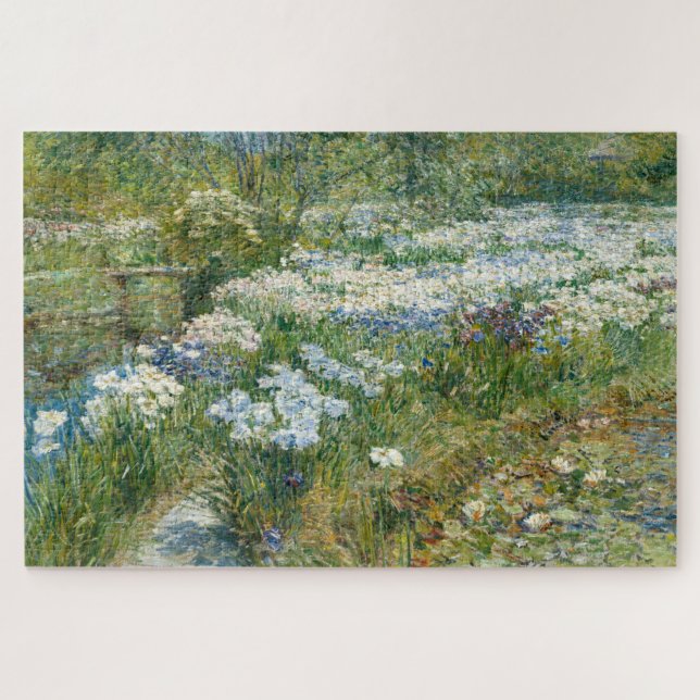 Puzzle El jardín acuático (por Childe Hassam) (Horizontal)
